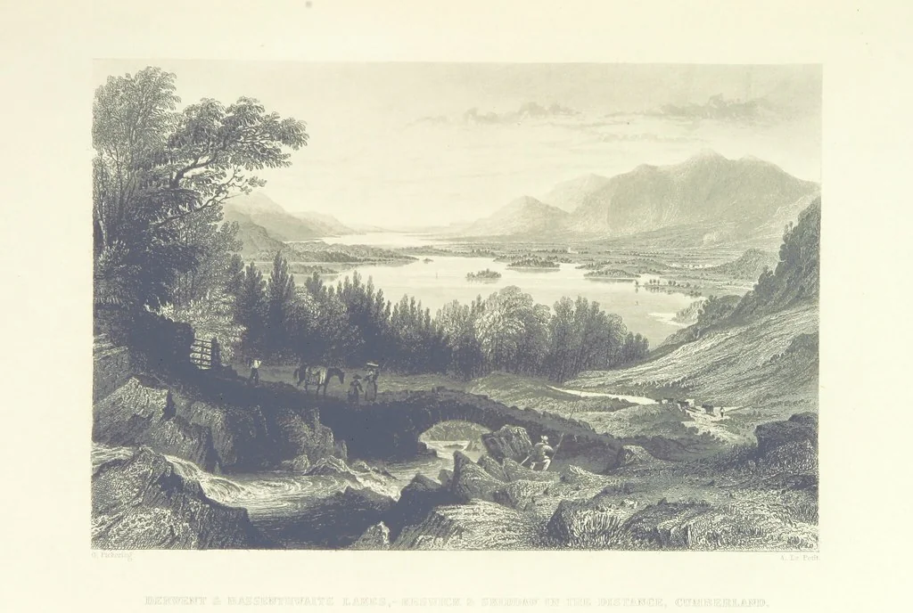An illustration from Westmorland, Cumberland, Durham, and Northumberland, illustrated from original drawings by T. Allom, G. Pickering, &c. With descriptions by T. Rose, 1858, leaf 317