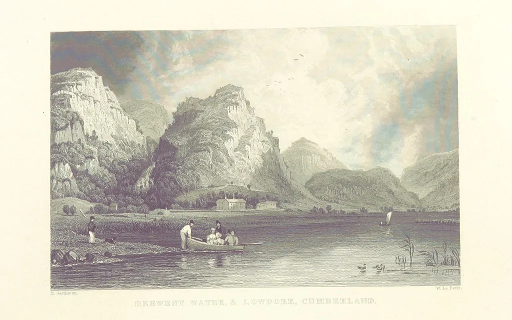An illustration from Westmorland, Cumberland, Durham, and Northumberland, illustrated from original drawings by T. Allom, G. Pickering, &c. With descriptions by T. Rose, 1858, leaf 320