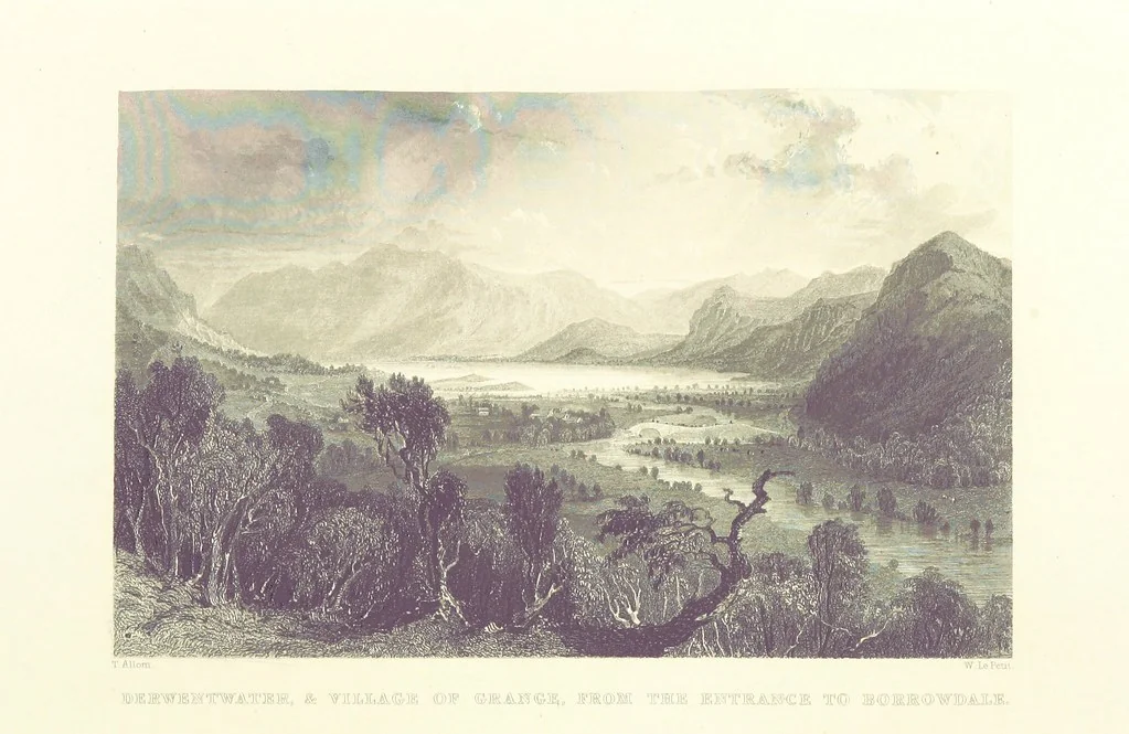 An illustration from Westmorland, Cumberland, Durham, and Northumberland, illustrated from original drawings by T. Allom, G. Pickering, &c. With descriptions by T. Rose, 1858, leaf 332