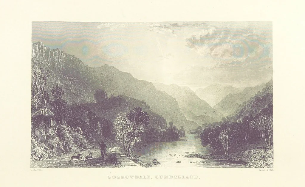 An illustration from Westmorland, Cumberland, Durham, and Northumberland, illustrated from original drawings by T. Allom, G. Pickering, &c. With descriptions by T. Rose, 1858, leaf 334