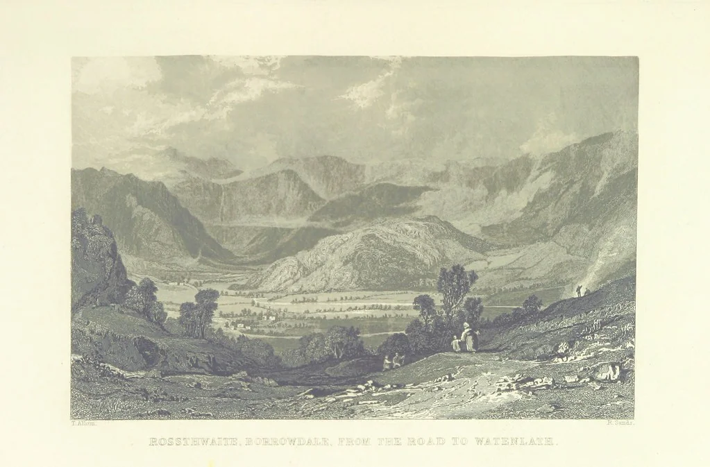 An illustration from Westmorland, Cumberland, Durham, and Northumberland, illustrated from original drawings by T. Allom, G. Pickering, &c. With descriptions by T. Rose, 1858, leaf 341