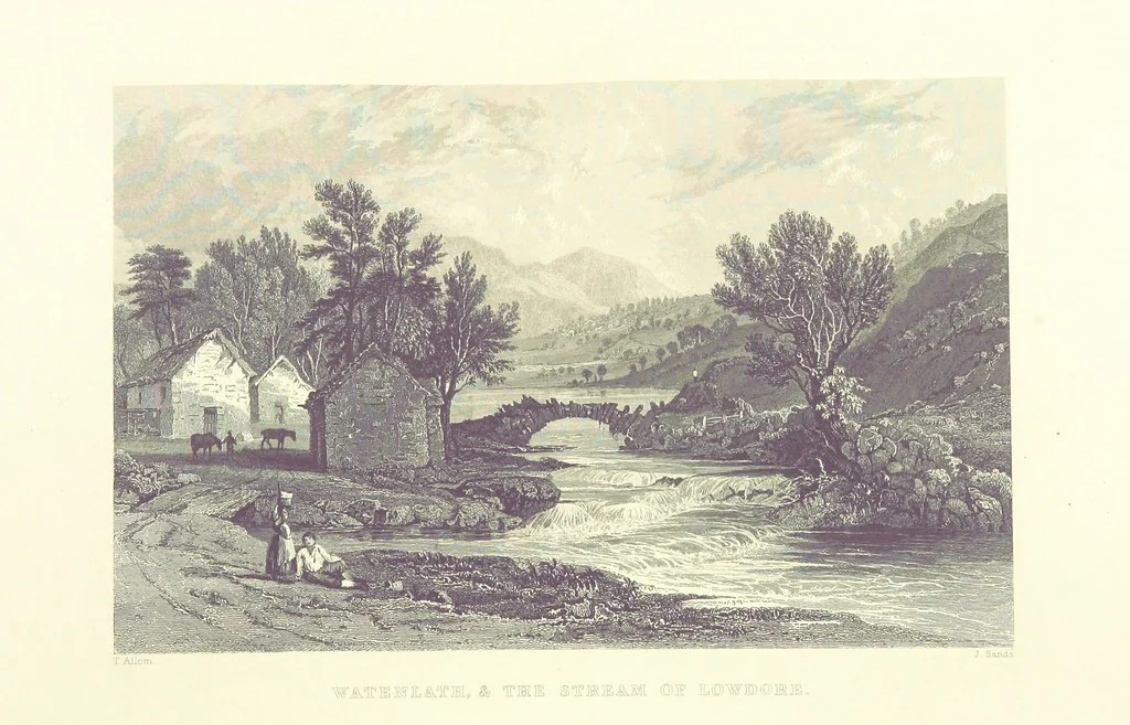 An illustration from Westmorland, Cumberland, Durham, and Northumberland, illustrated from original drawings by T. Allom, G. Pickering, &c. With descriptions by T. Rose, 1858, leaf 346