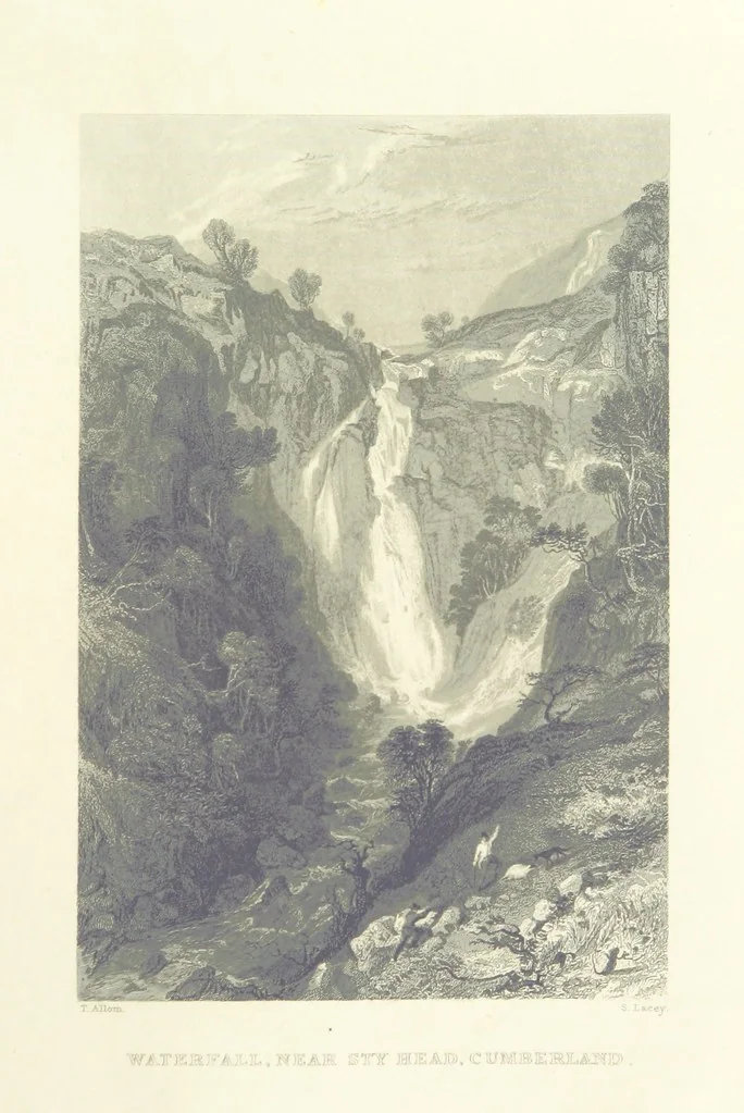 An illustration from Westmorland, Cumberland, Durham, and Northumberland, illustrated from original drawings by T. Allom, G. Pickering, &c. With descriptions by T. Rose, 1858, leaf 349