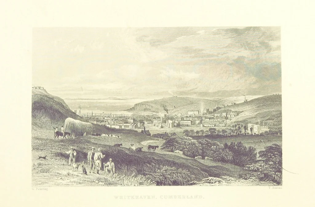 An illustration from Westmorland, Cumberland, Durham, and Northumberland, illustrated from original drawings by T. Allom, G. Pickering, &c. With descriptions by T. Rose, 1858, leaf 358