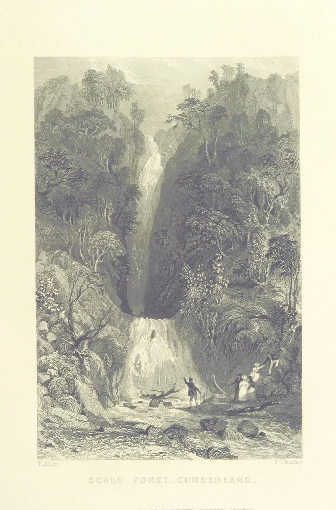 An illustration from Westmorland, Cumberland, Durham, and Northumberland, illustrated from original drawings by T. Allom, G. Pickering, &c. With descriptions by T. Rose, 1858, leaf 369