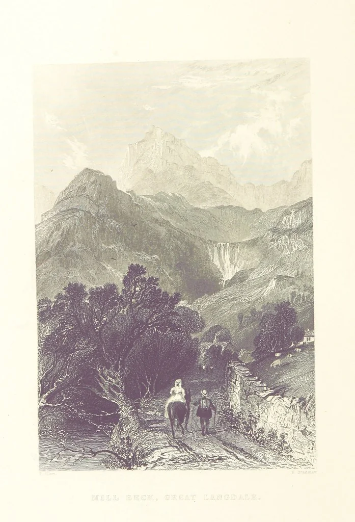 An illustration from Westmorland, Cumberland, Durham, and Northumberland, illustrated from original drawings by T. Allom, G. Pickering, &c. With descriptions by T. Rose, 1858, leaf 372