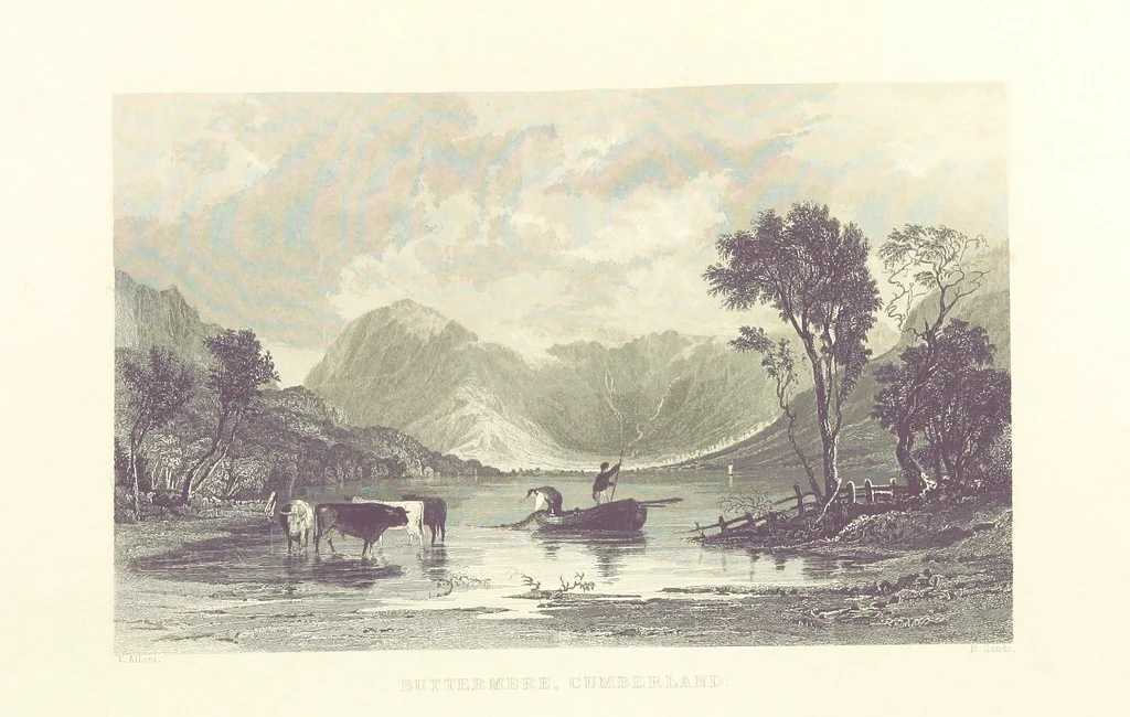 An illustration from Westmorland, Cumberland, Durham, and Northumberland, illustrated from original drawings by T. Allom, G. Pickering, &c. With descriptions by T. Rose, 1858, leaf 374