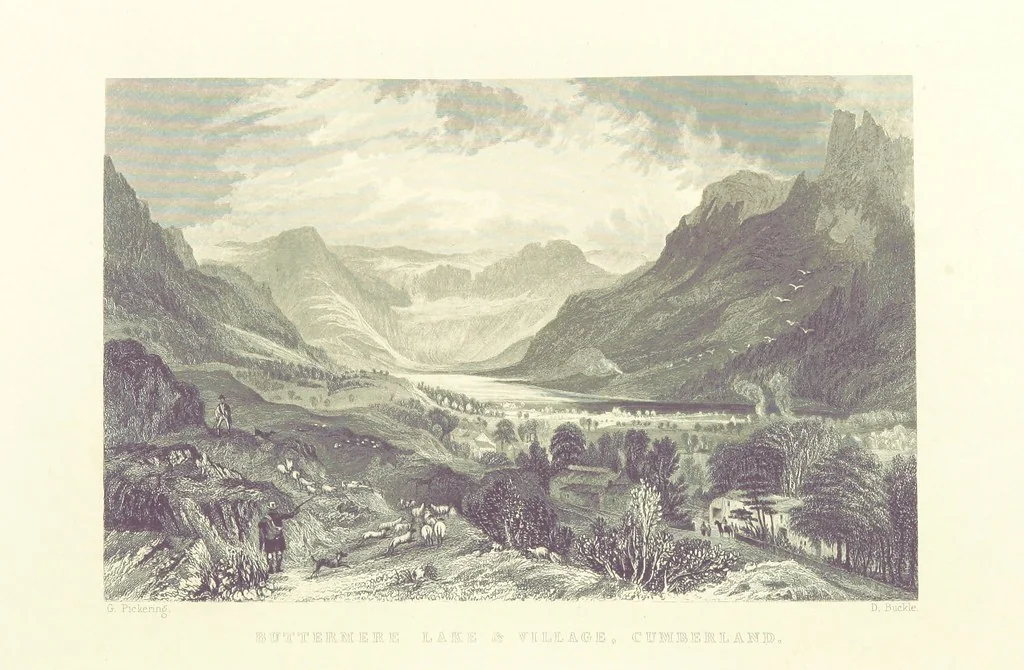 An illustration from Westmorland, Cumberland, Durham, and Northumberland, illustrated from original drawings by T. Allom, G. Pickering, &c. With descriptions by T. Rose, 1858, leaf 378