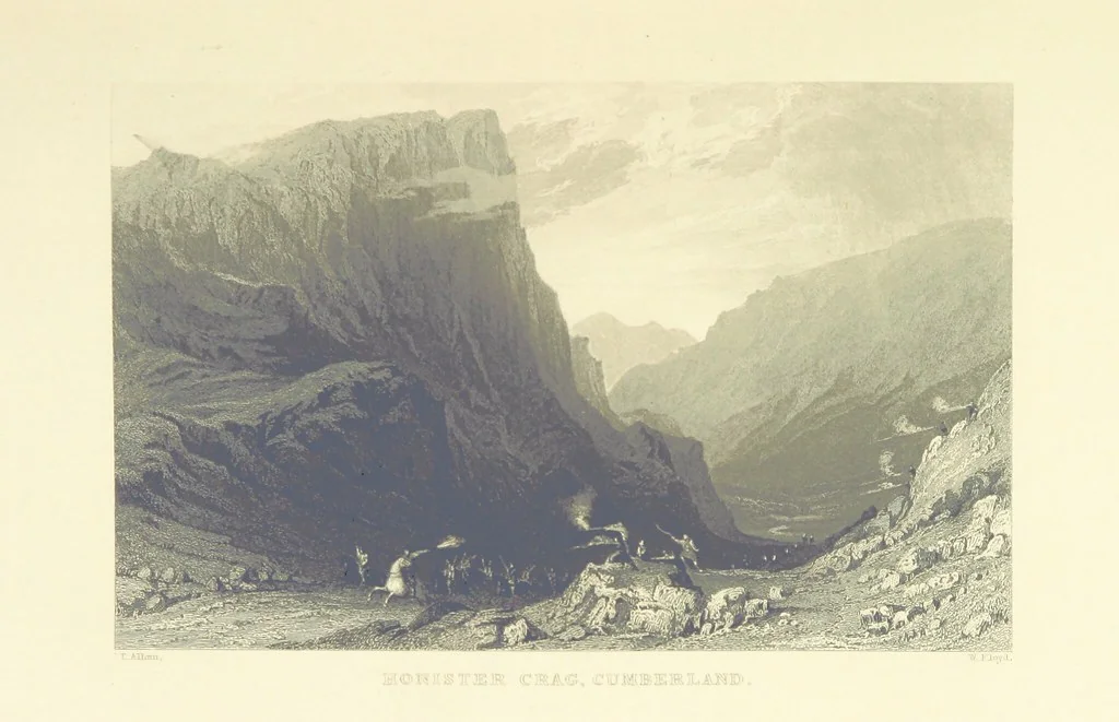 An illustration from Westmorland, Cumberland, Durham, and Northumberland, illustrated from original drawings by T. Allom, G. Pickering, &c. With descriptions by T. Rose, 1858, leaf 381