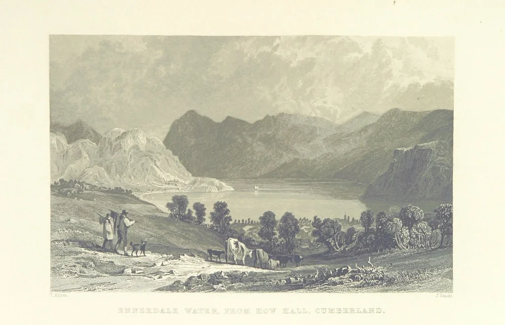 An illustration from Westmorland, Cumberland, Durham, and Northumberland, illustrated from original drawings by T. Allom, G. Pickering, &c. With descriptions by T. Rose, 1858, leaf 385