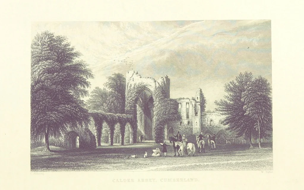An illustration from Westmorland, Cumberland, Durham, and Northumberland, illustrated from original drawings by T. Allom, G. Pickering, &c. With descriptions by T. Rose, 1858, leaf 392