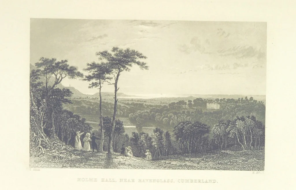 An illustration from Westmorland, Cumberland, Durham, and Northumberland, illustrated from original drawings by T. Allom, G. Pickering, &c. With descriptions by T. Rose, 1858, leaf 395