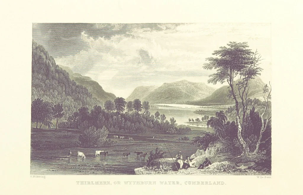 An illustration from Westmorland, Cumberland, Durham, and Northumberland, illustrated from original drawings by T. Allom, G. Pickering, &c. With descriptions by T. Rose, 1858, leaf 426