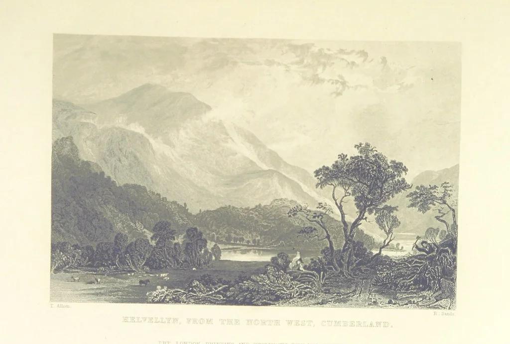 An illustration from Westmorland, Cumberland, Durham, and Northumberland, illustrated from original drawings by T. Allom, G. Pickering, &c. With descriptions by T. Rose, 1858, leaf 435