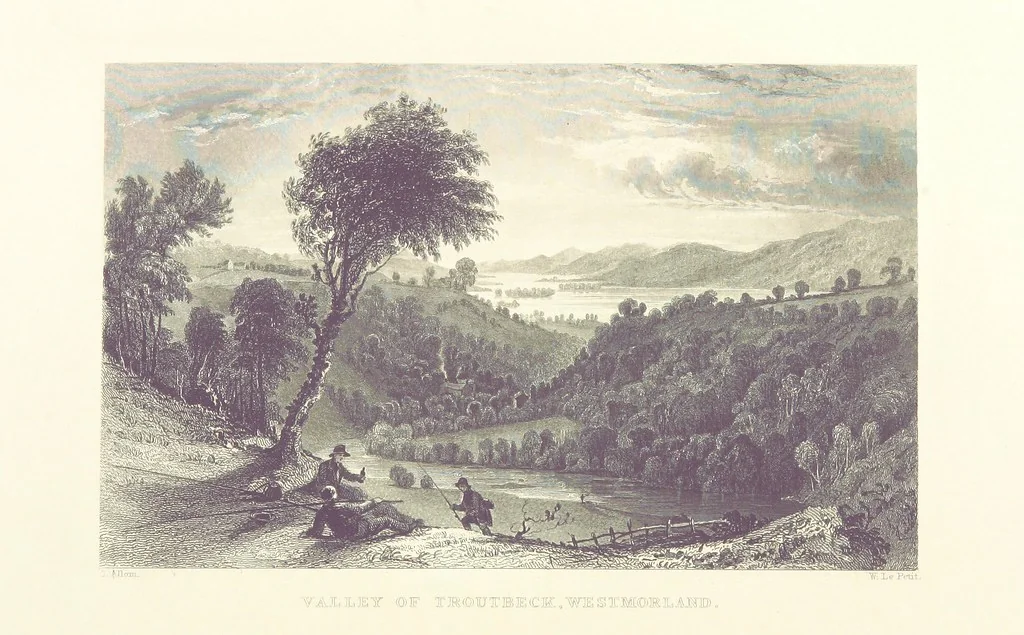 An illustration from Westmorland, Cumberland, Durham, and Northumberland, illustrated from original drawings by T. Allom, G. Pickering, &c. With descriptions by T. Rose, 1858, leaf 438
