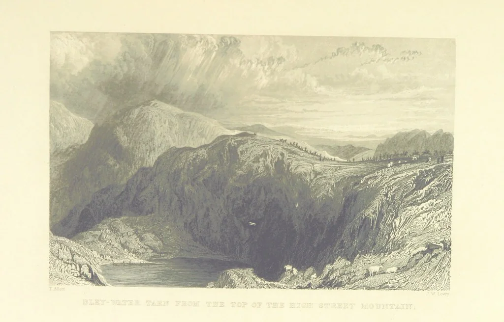 An illustration from Westmorland, Cumberland, Durham, and Northumberland, illustrated from original drawings by T. Allom, G. Pickering, &c. With descriptions by T. Rose, 1858, leaf 445