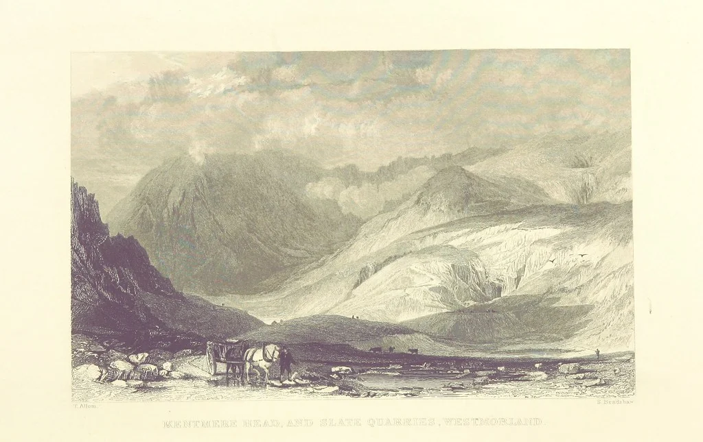 An illustration from Westmorland, Cumberland, Durham, and Northumberland, illustrated from original drawings by T. Allom, G. Pickering, &c. With descriptions by T. Rose, 1858, leaf 450