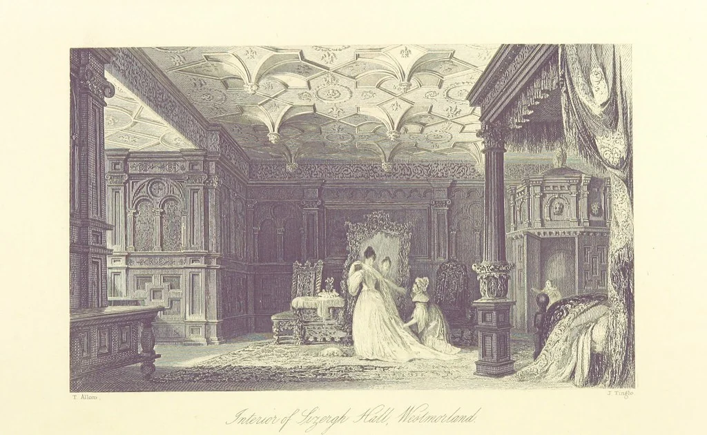 An illustration from Westmorland, Cumberland, Durham, and Northumberland, illustrated from original drawings by T. Allom, G. Pickering, &c. With descriptions by T. Rose, 1858, leaf 466