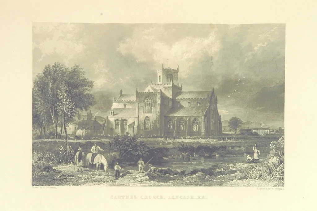 An illustration from Westmorland, Cumberland, Durham, and Northumberland, illustrated from original drawings by T. Allom, G. Pickering, &c. With descriptions by T. Rose, 1858, leaf 47