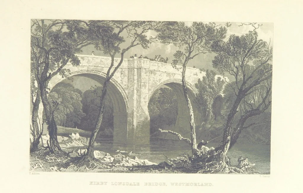 An illustration from Westmorland, Cumberland, Durham, and Northumberland, illustrated from original drawings by T. Allom, G. Pickering, &c. With descriptions by T. Rose, 1858, leaf 481