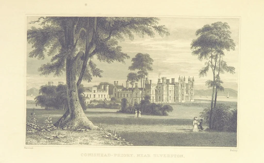 An illustration from Westmorland, Cumberland, Durham, and Northumberland, illustrated from original drawings by T. Allom, G. Pickering, &c. With descriptions by T. Rose, 1858, leaf 53