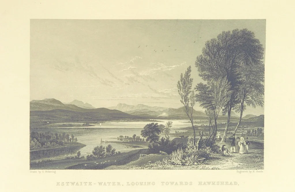 An illustration from Westmorland, Cumberland, Durham, and Northumberland, illustrated from original drawings by T. Allom, G. Pickering, &c. With descriptions by T. Rose, 1858, leaf 61