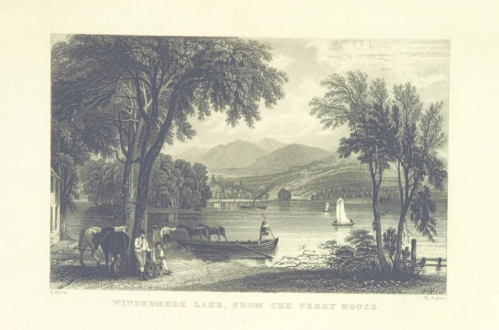 An illustration from Westmorland, Cumberland, Durham, and Northumberland, illustrated from original drawings by T. Allom, G. Pickering, &c. With descriptions by T. Rose, 1858, leaf 65