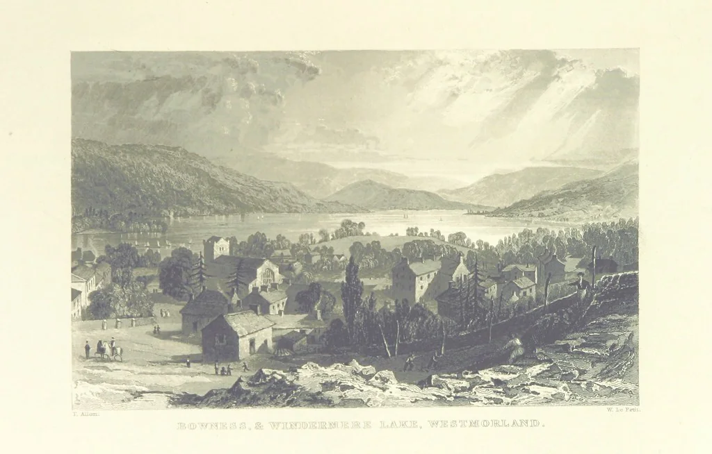 An illustration from Westmorland, Cumberland, Durham, and Northumberland, illustrated from original drawings by T. Allom, G. Pickering, &c. With descriptions by T. Rose, 1858, leaf 69