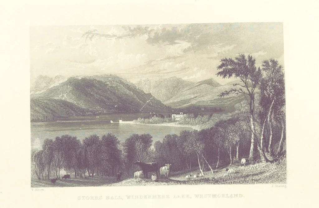 An illustration from Westmorland, Cumberland, Durham, and Northumberland, illustrated from original drawings by T. Allom, G. Pickering, &c. With descriptions by T. Rose, 1858, leaf 72
