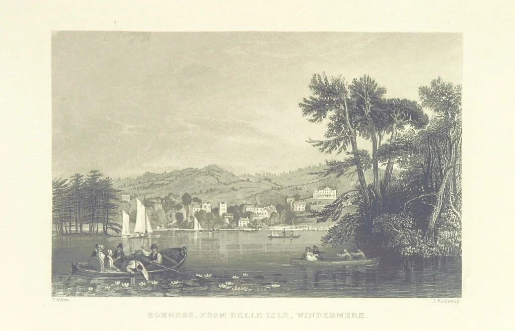 An illustration from Westmorland, Cumberland, Durham, and Northumberland, illustrated from original drawings by T. Allom, G. Pickering, &c. With descriptions by T. Rose, 1858, leaf 79