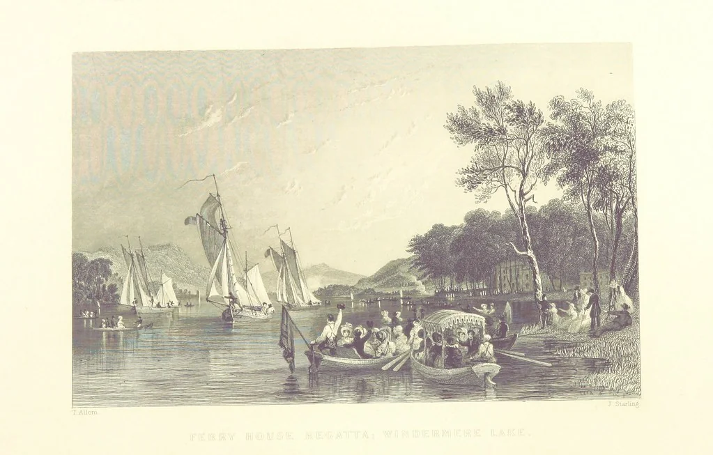 An illustration from Westmorland, Cumberland, Durham, and Northumberland, illustrated from original drawings by T. Allom, G. Pickering, &c. With descriptions by T. Rose, 1858, leaf 82
