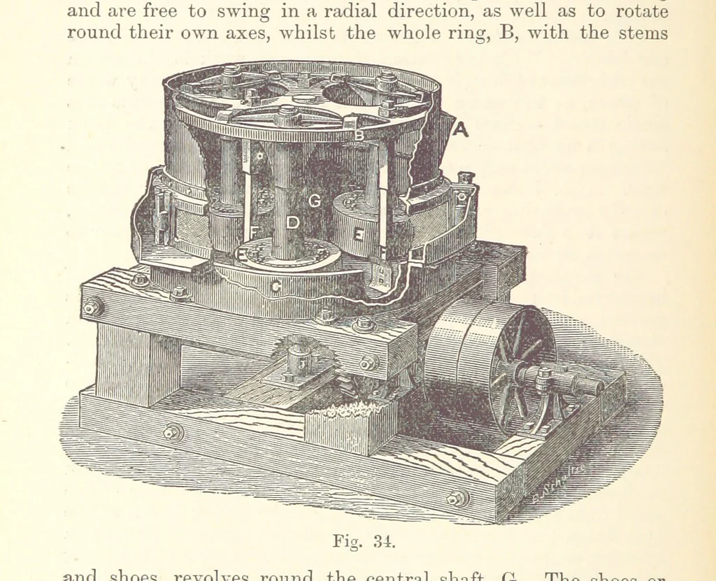 An illustration from The Metallurgy of Gold, etc, 1894, leaf 168