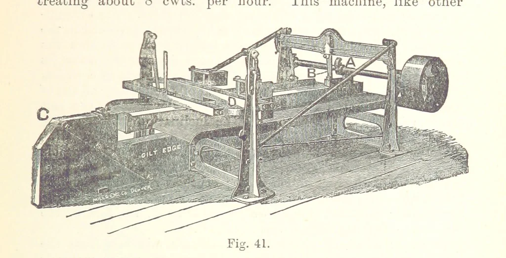 An illustration from The Metallurgy of Gold, etc, 1894, leaf 193