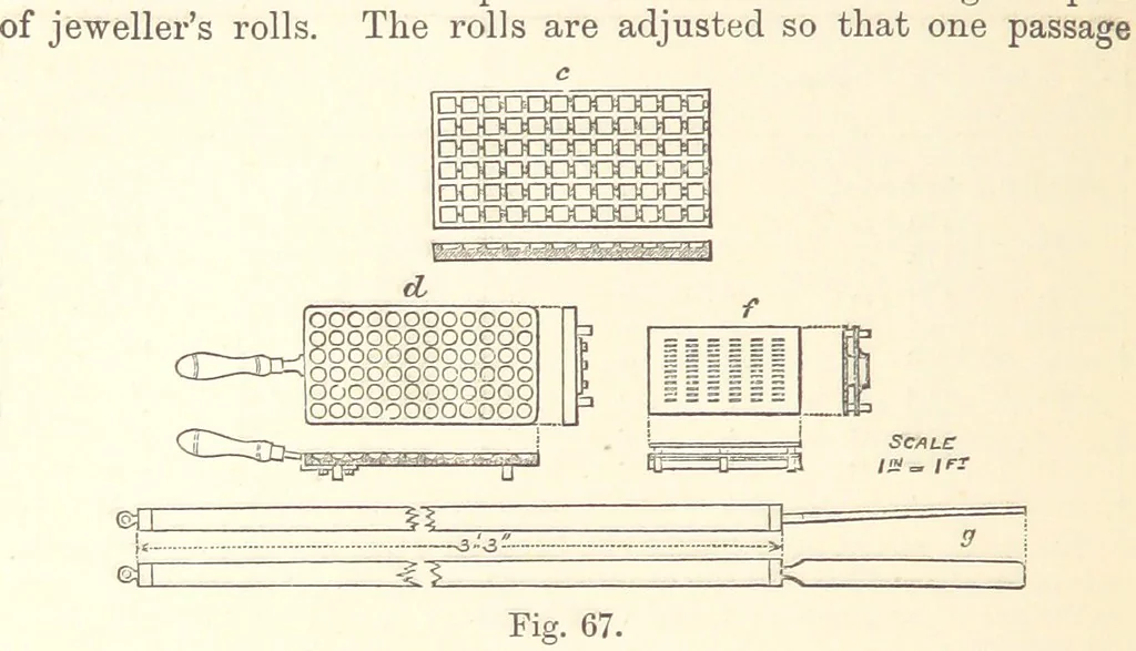 An illustration from The Metallurgy of Gold, etc, 1894, leaf 434