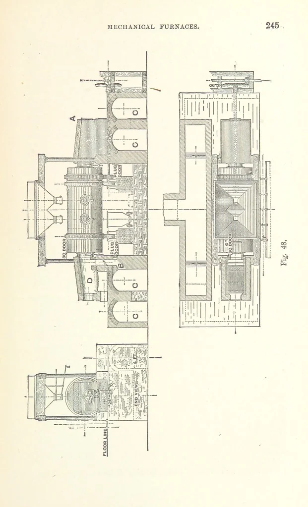 An illustration from The Metallurgy of Gold ... Second edition, 1896, leaf 269