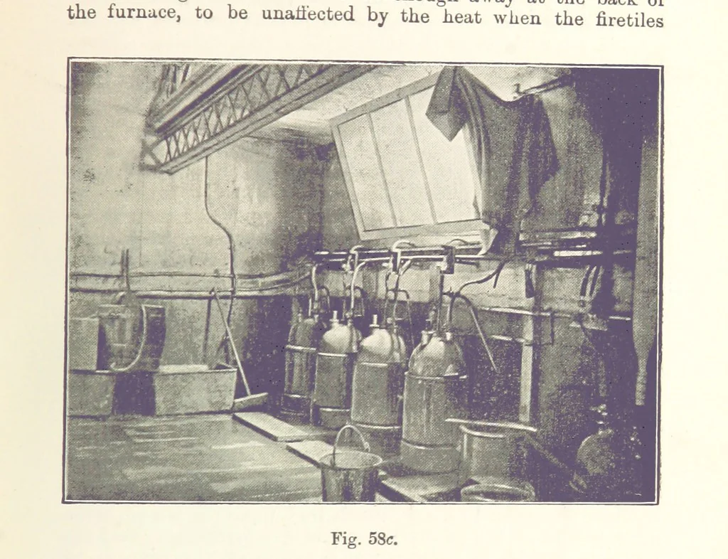 An illustration from The Metallurgy of Gold ... Second edition, 1896, leaf 419
