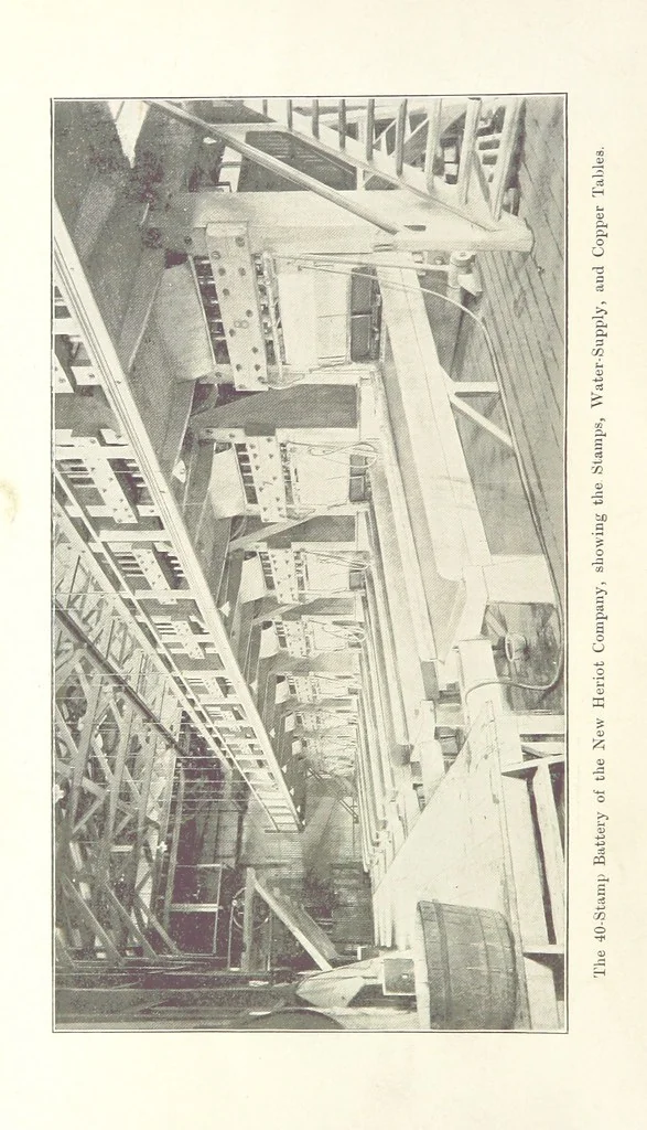 An illustration from The Metallurgy of Gold ... Second edition, 1896, leaf 8