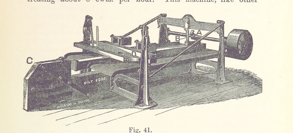 An illustration from The Metallurgy of Gold ... Third edition, revised and enlarged, 1898, leaf 207