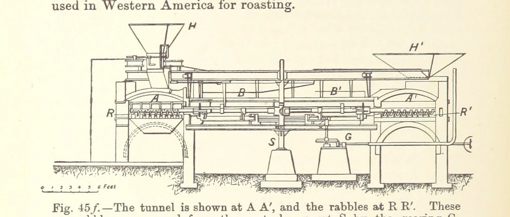 An illustration from The Metallurgy of Gold ... Third edition, revised and enlarged, 1898, leaf 274