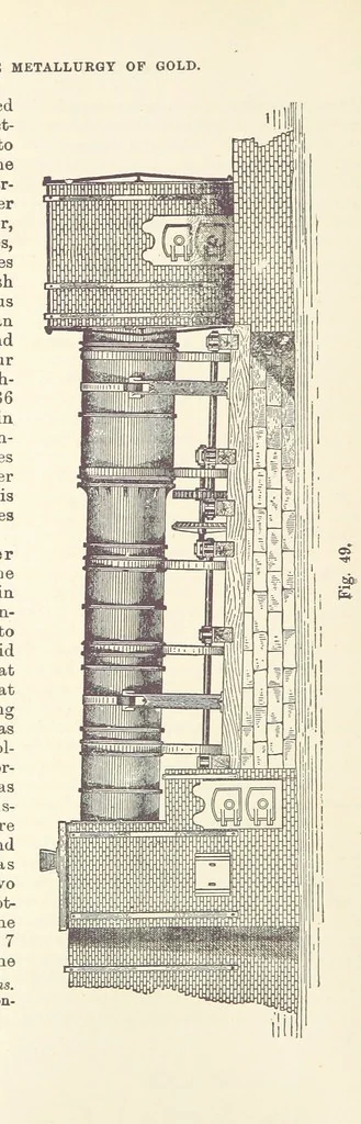 An illustration from The Metallurgy of Gold ... Third edition, revised and enlarged, 1898, leaf 284