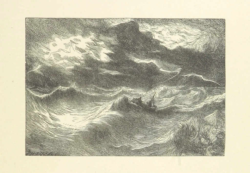 An illustration from A round of days described in original poems by some of our most celebrated poets, and in pictures by eminent artists engraved by the Brothers Dalziel, 1866, leaf 131