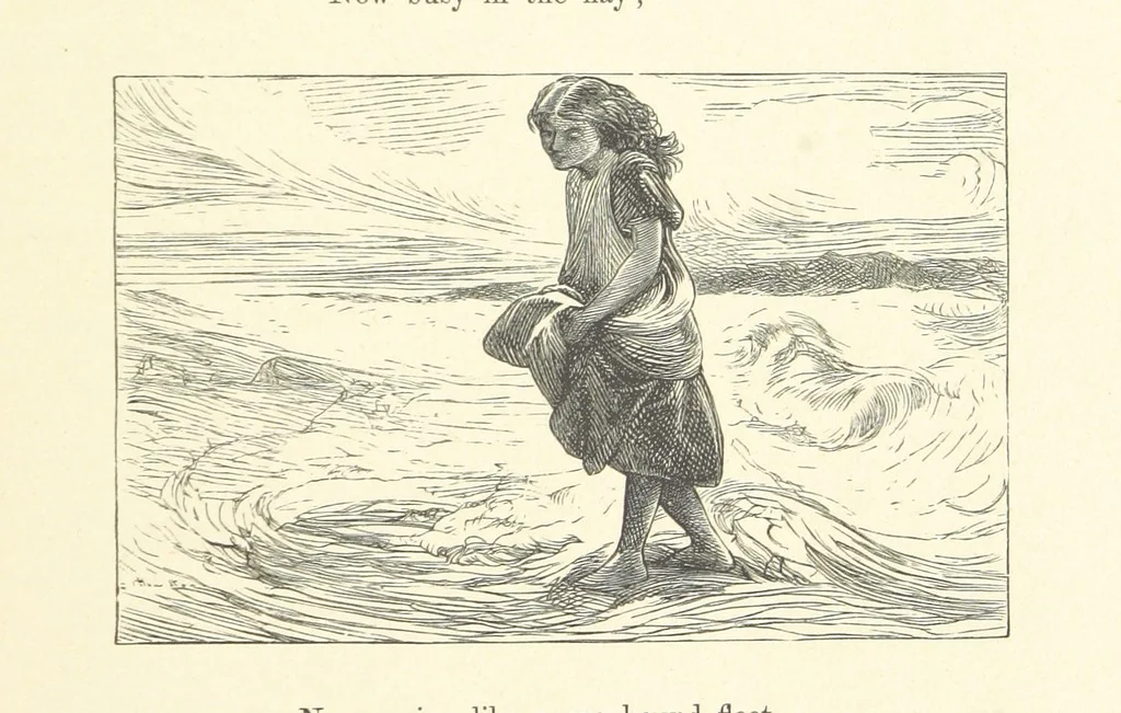 An illustration from A round of days described in original poems by some of our most celebrated poets, and in pictures by eminent artists engraved by the Brothers Dalziel, 1866, leaf 175