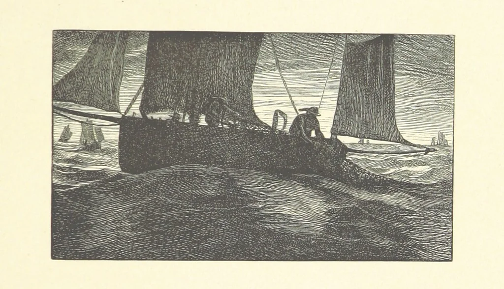 An illustration from A round of days described in original poems by some of our most celebrated poets, and in pictures by eminent artists engraved by the Brothers Dalziel, 1866, leaf 187