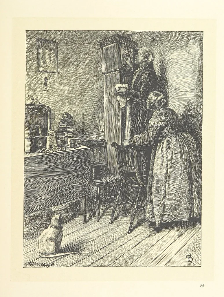 An illustration from A round of days described in original poems by some of our most celebrated poets, and in pictures by eminent artists engraved by the Brothers Dalziel, 1866, leaf 191