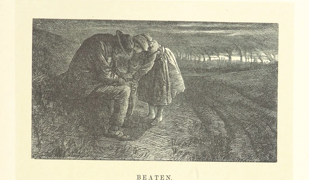 An illustration from A round of days described in original poems by some of our most celebrated poets, and in pictures by eminent artists engraved by the Brothers Dalziel, 1866, leaf 195