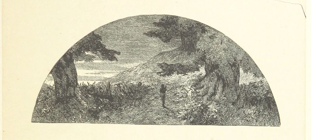 An illustration from A round of days described in original poems by some of our most celebrated poets, and in pictures by eminent artists engraved by the Brothers Dalziel, 1866, leaf 67