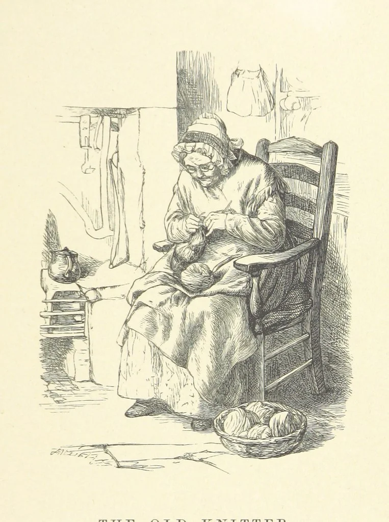 An illustration from A round of days described in original poems by some of our most celebrated poets, and in pictures by eminent artists engraved by the Brothers Dalziel, 1866, leaf 75