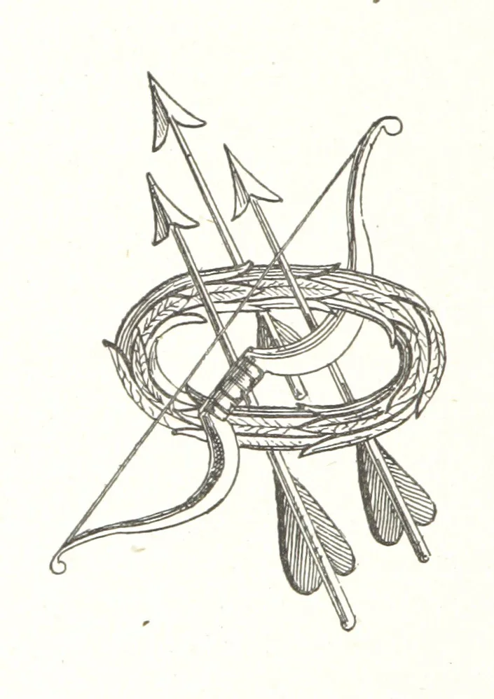 An illustration from Histoire et description du Château d'Anet, depuis le dixième siècle jusqu'à nos jours. Précédée d'une notice sur la ville d'Anet, ... et contenant une étude sur Diane de Poitiers, 1875, leaf 140