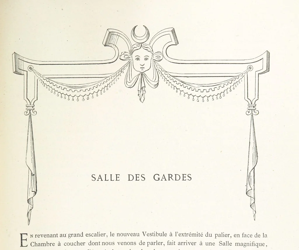 An illustration from Histoire et description du Château d'Anet, depuis le dixième siècle jusqu'à nos jours. Précédée d'une notice sur la ville d'Anet, ... et contenant une étude sur Diane de Poitiers, 1875, leaf 141
