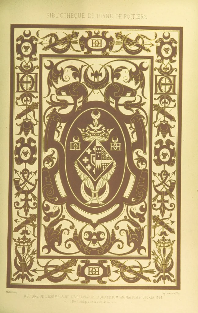 An illustration from Histoire et description du Château d'Anet, depuis le dixième siècle jusqu'à nos jours. Précédée d'une notice sur la ville d'Anet, ... et contenant une étude sur Diane de Poitiers, 1875, leaf 163